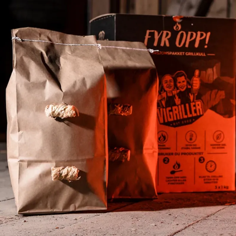 Fyr Opp! Charcoal Portion 3-pack