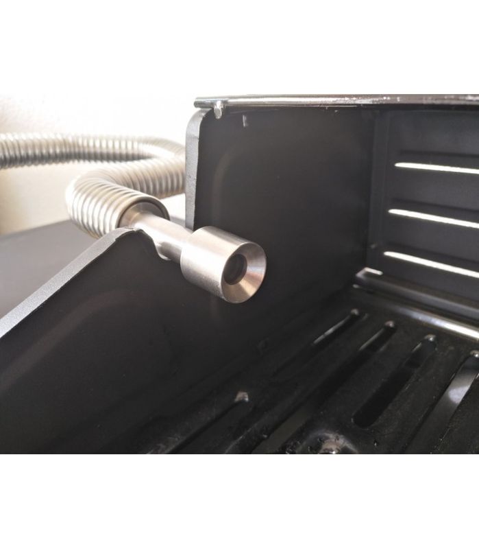 Grilladapter for fleksible rør i rustfritt stål Big-Grill-Smo 1,25 liter og Big-Old-Smo 2,3 liter