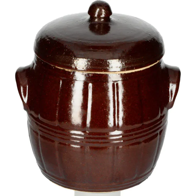 Main Image Stoneware Crock with Lid 4.5 L
