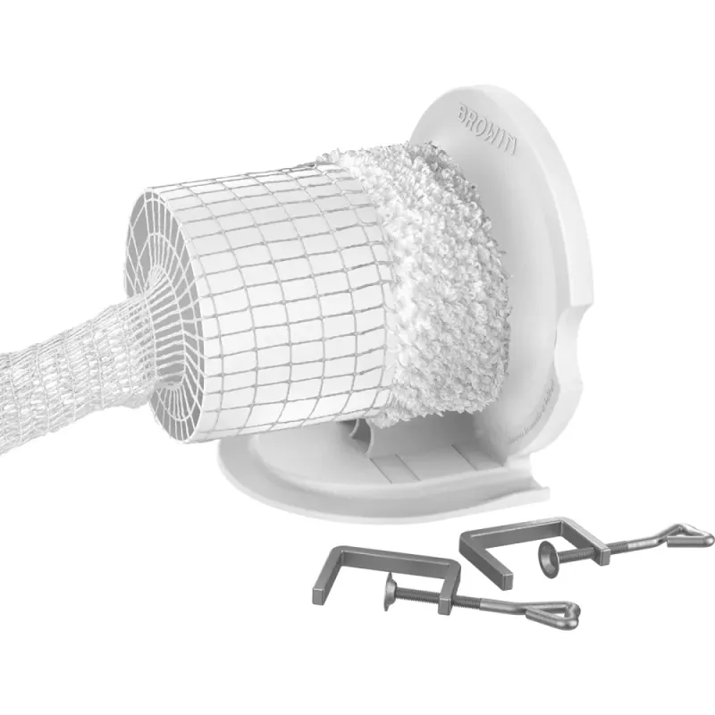 Stekenett applikator med klemmer og nett