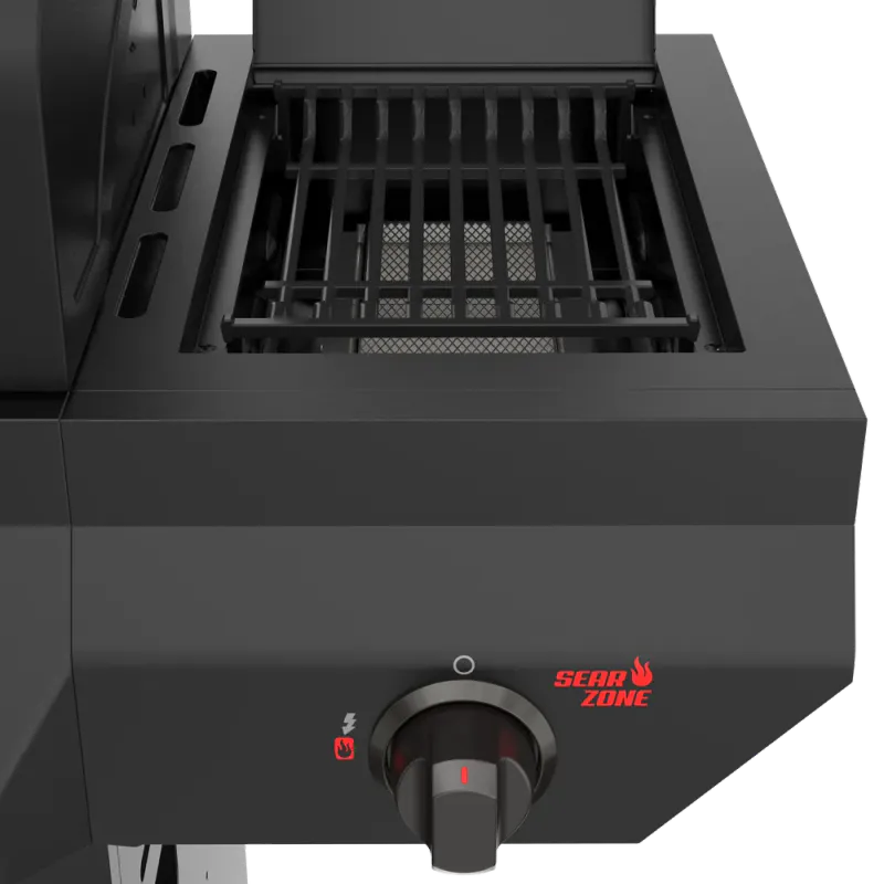 Nexgrill Deluxe 4-Burner Gas Grill with Searing Zone | Black