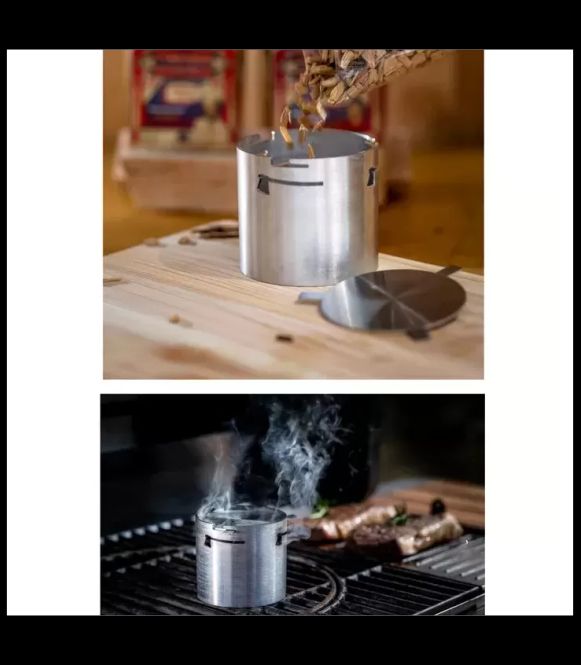Hovedbilde Røykeboks for grill | Barbecue Smoker Cup i rustfritt stål