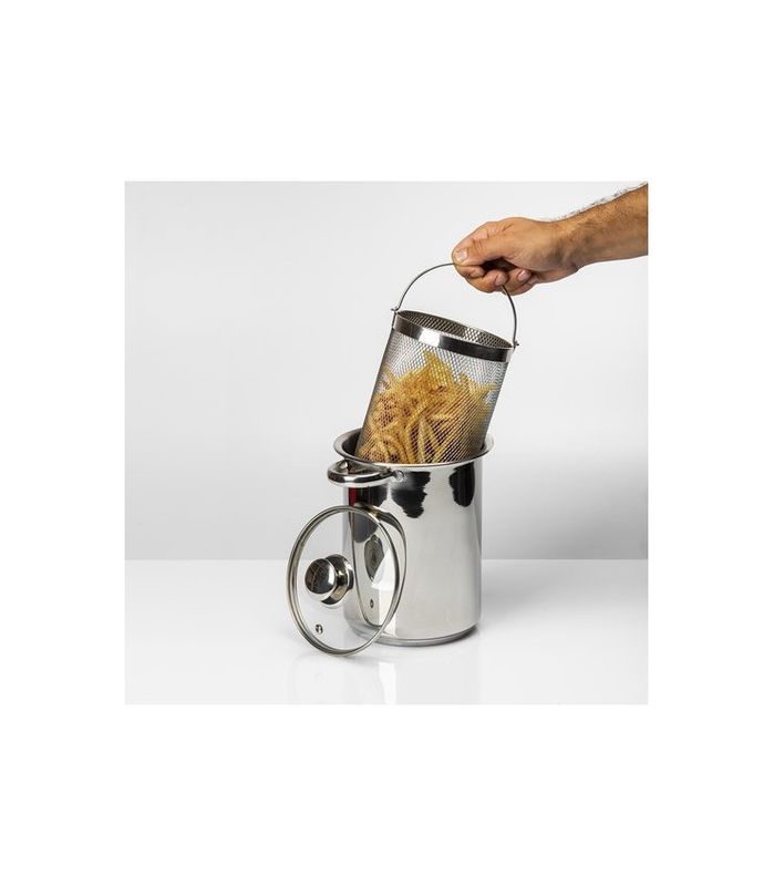 Multifunksjonell Kjele med kurv, 4 liter, stål