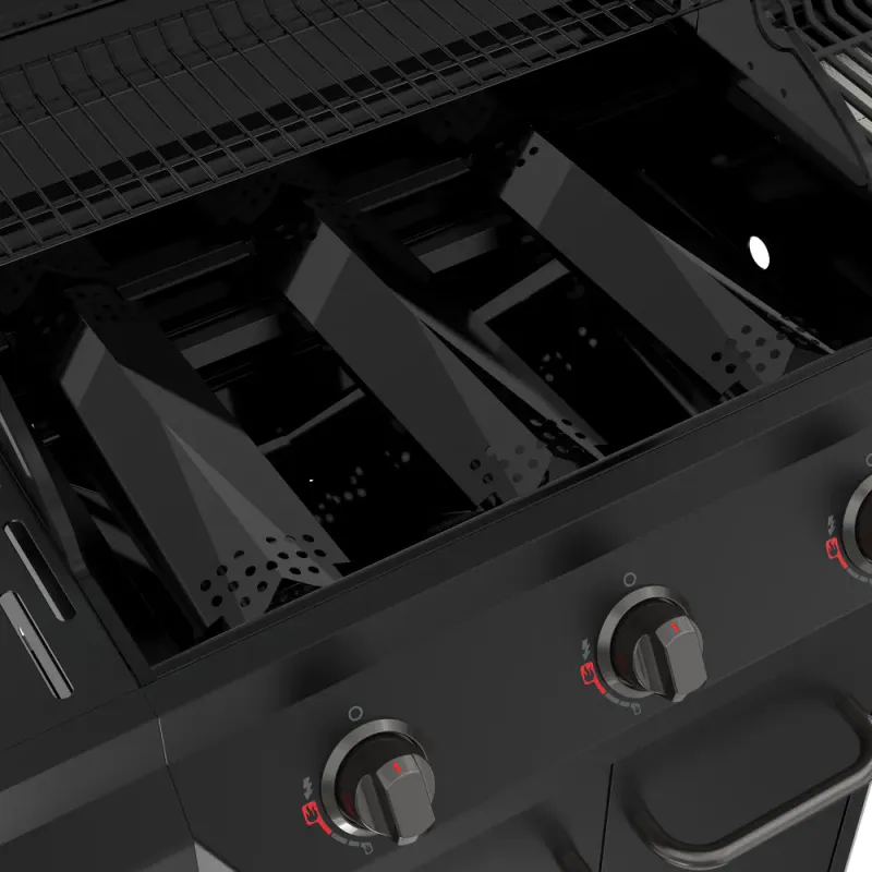 Nexgrill Deluxe 3-Brenner Gassgrill Med Searing-Sone | Sort