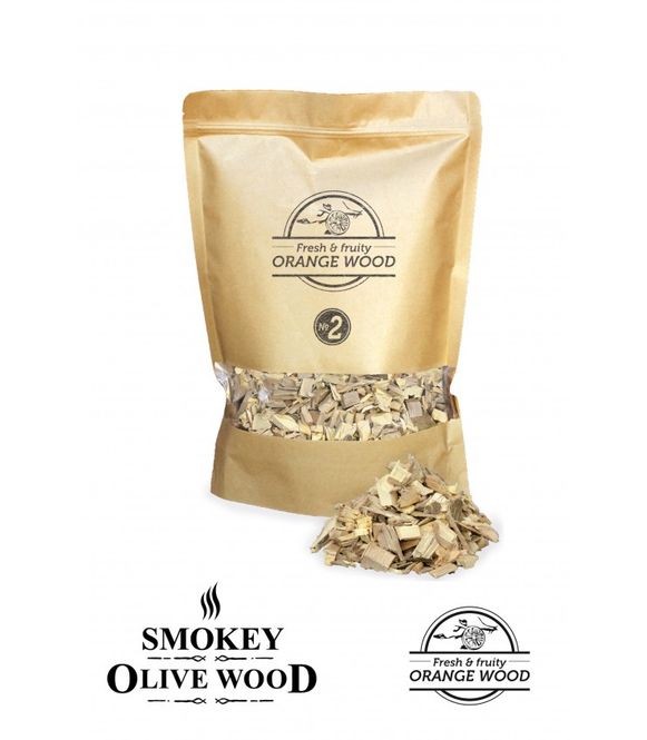 Hovedbilde Røykeflis av Appelsintre Nº2 - Smokey Olive Wood