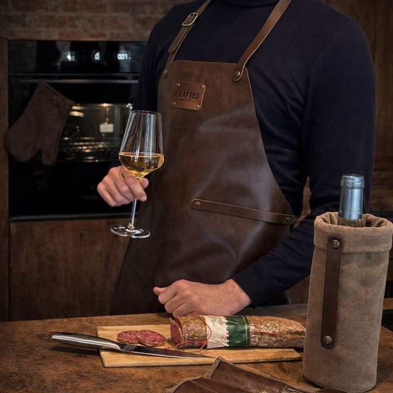 Soft Leather Apron Chestnut
