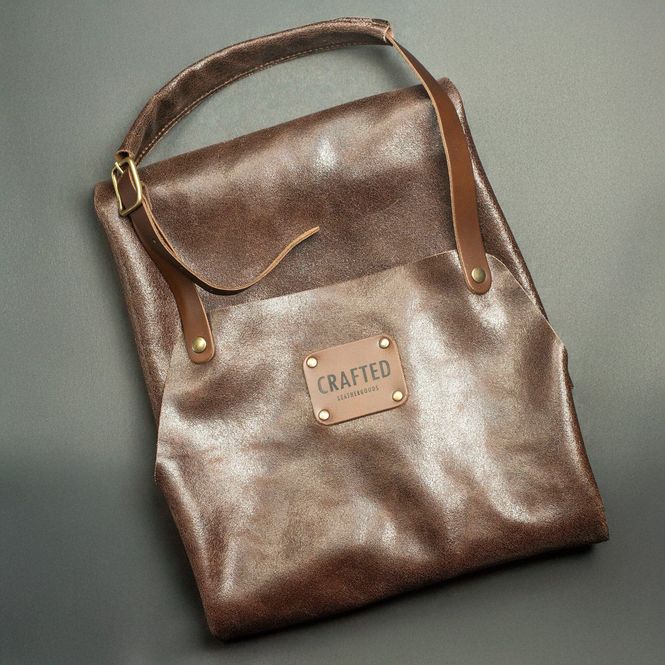 Main Image Soft Leather Apron Chestnut