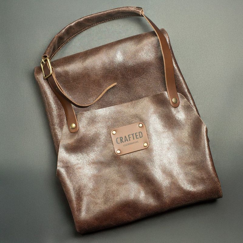 Soft Leather Apron Chestnut