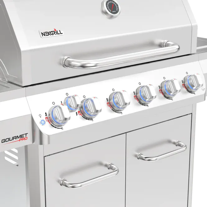 Hovedbilde Nexgrill Gourmet Pro 6-Brenner Gassgrill | Rustfritt Stål